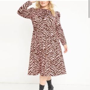 NWT 22W/24W ELOQUII Purrfect Stripe Dress